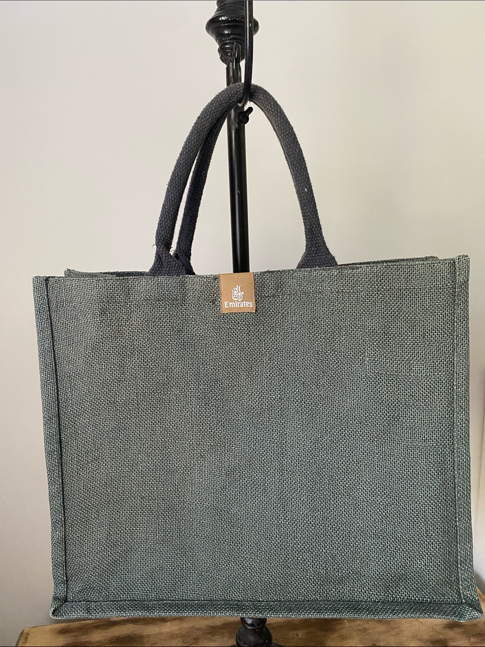Emirates  Grey Canvas Tote Bag